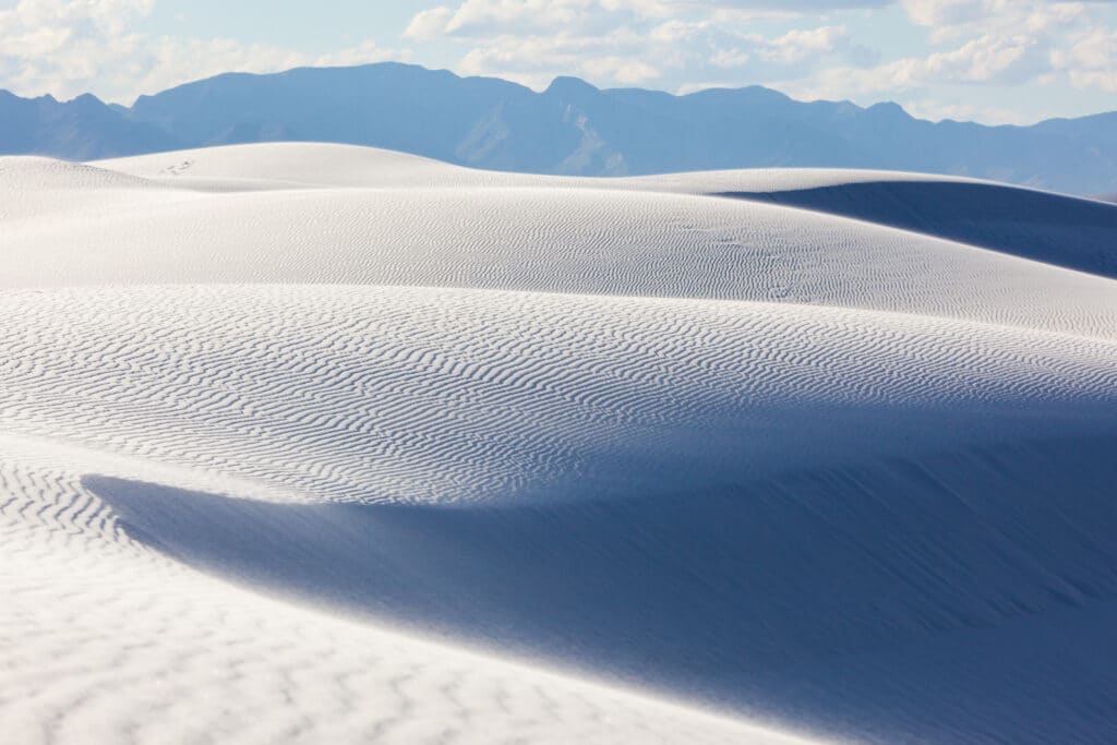 Sand dunes at white sands national monument [New Mexico, USA]