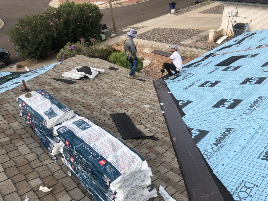 Workers On House Roof - Smith & Ramirez Residential Roofing Services