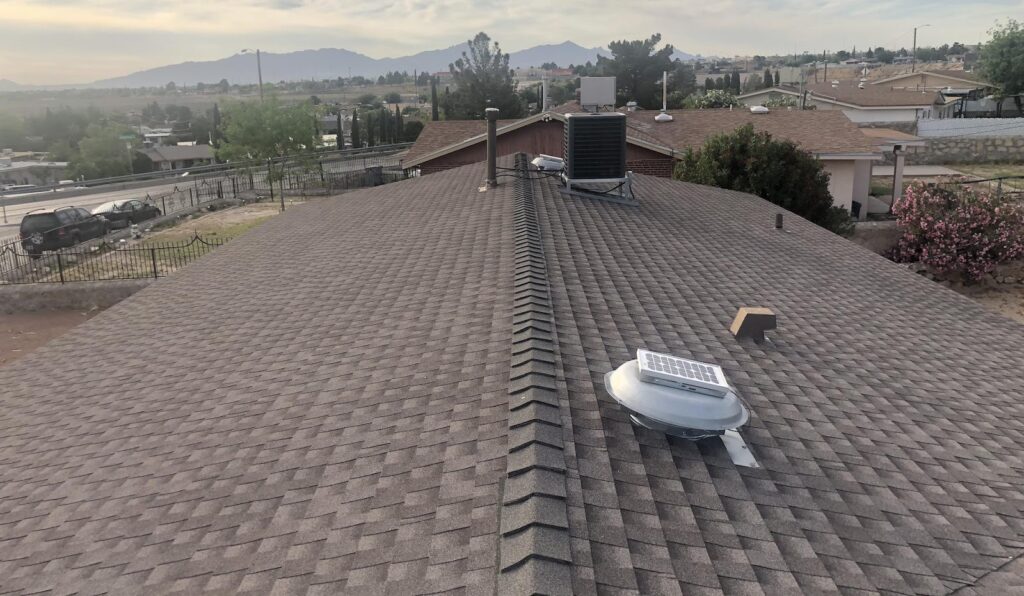 A residential roof installed by Smith & Ramirez Roofing