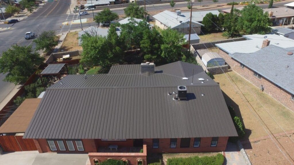 metal roofing done on el paso home